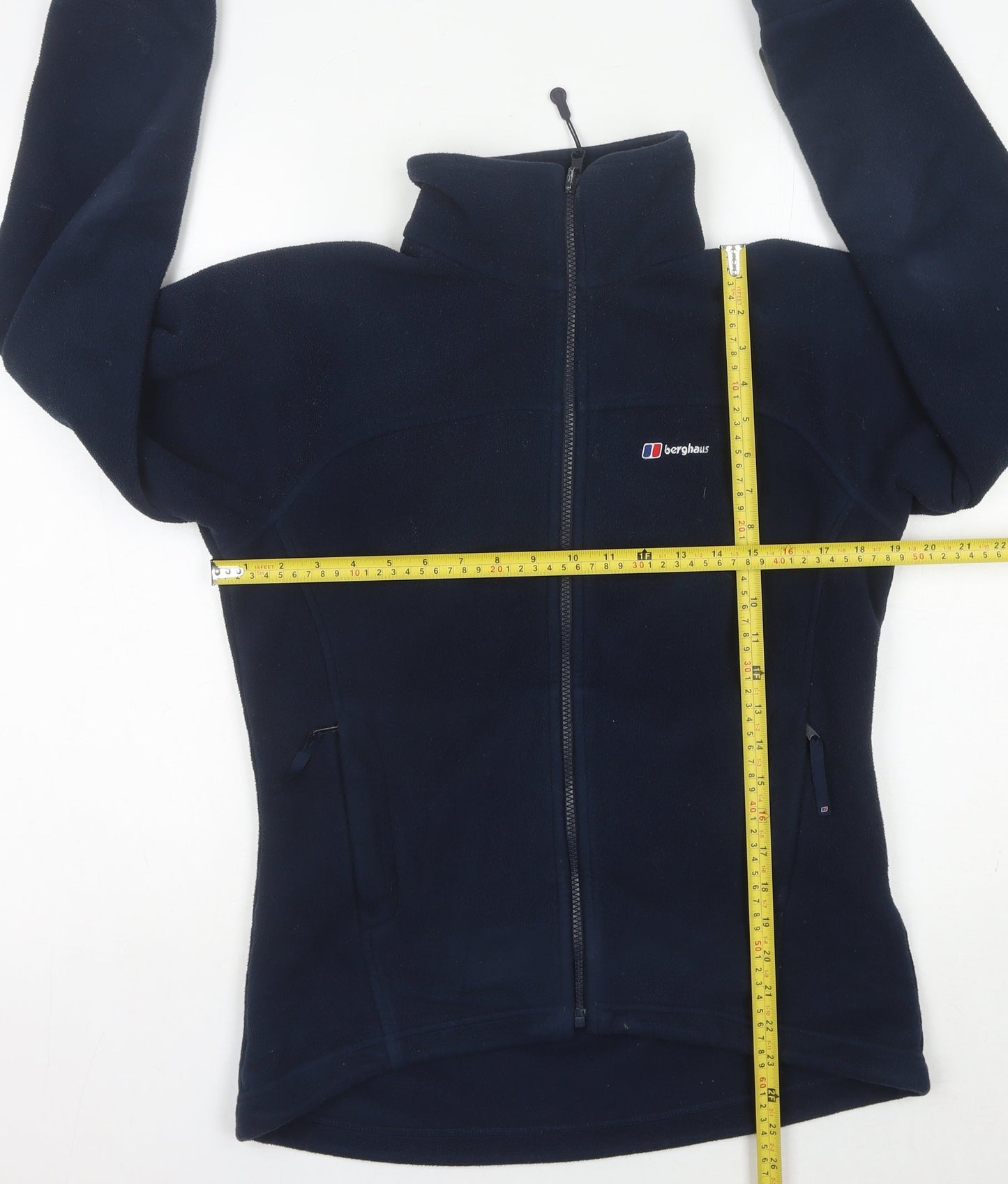 Berghaus Womens Blue Fleece Jacket Size 10 Full Zip Outdoor Hiking