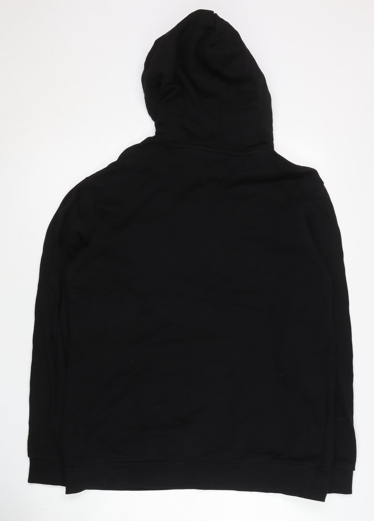 adidas Mens Black Pullover Hoodie Size L Logo Sportswear