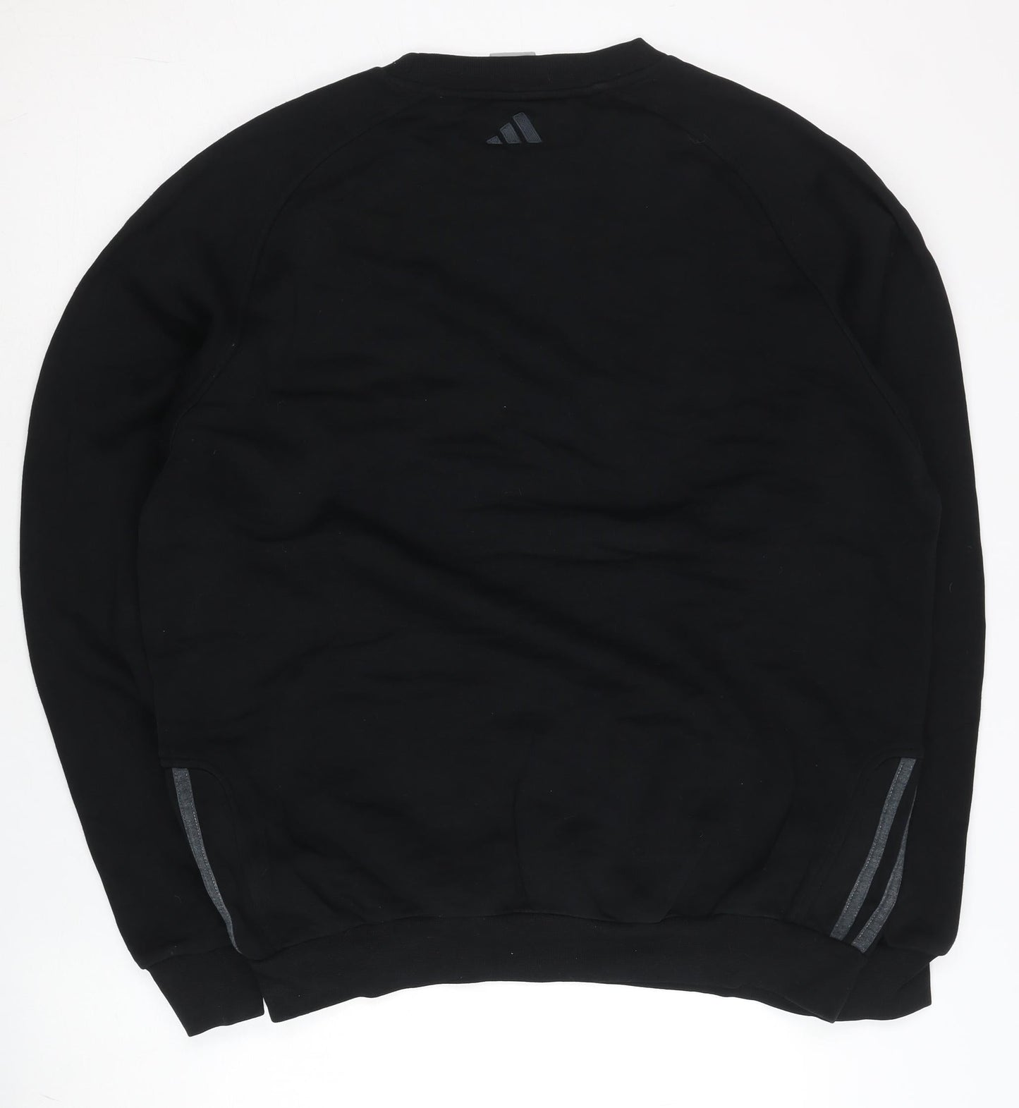 Adidas Men's Black Crew Neck Pullover Sweatshirt Size S