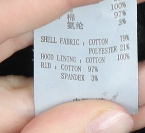 Kappa Men’s Black XL Pullover Hoodie Logo Sportswear