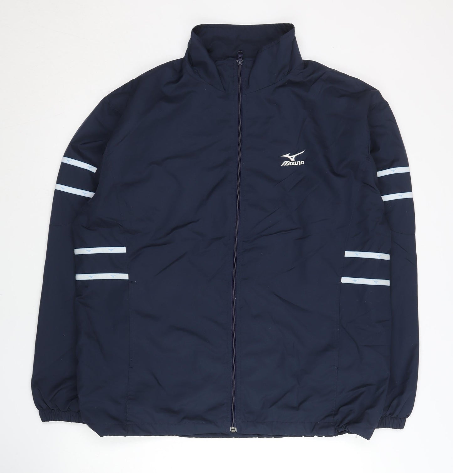 Mizuno Men’s Blue M Track Jacket Lightweight Full Zip Sportswear M