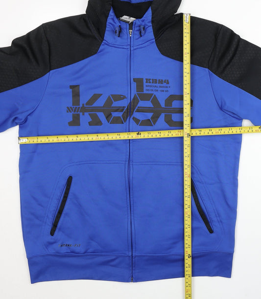 Nike Men’s Blue XL Full Zip Therma-Fit Hoodie Basketball Sports