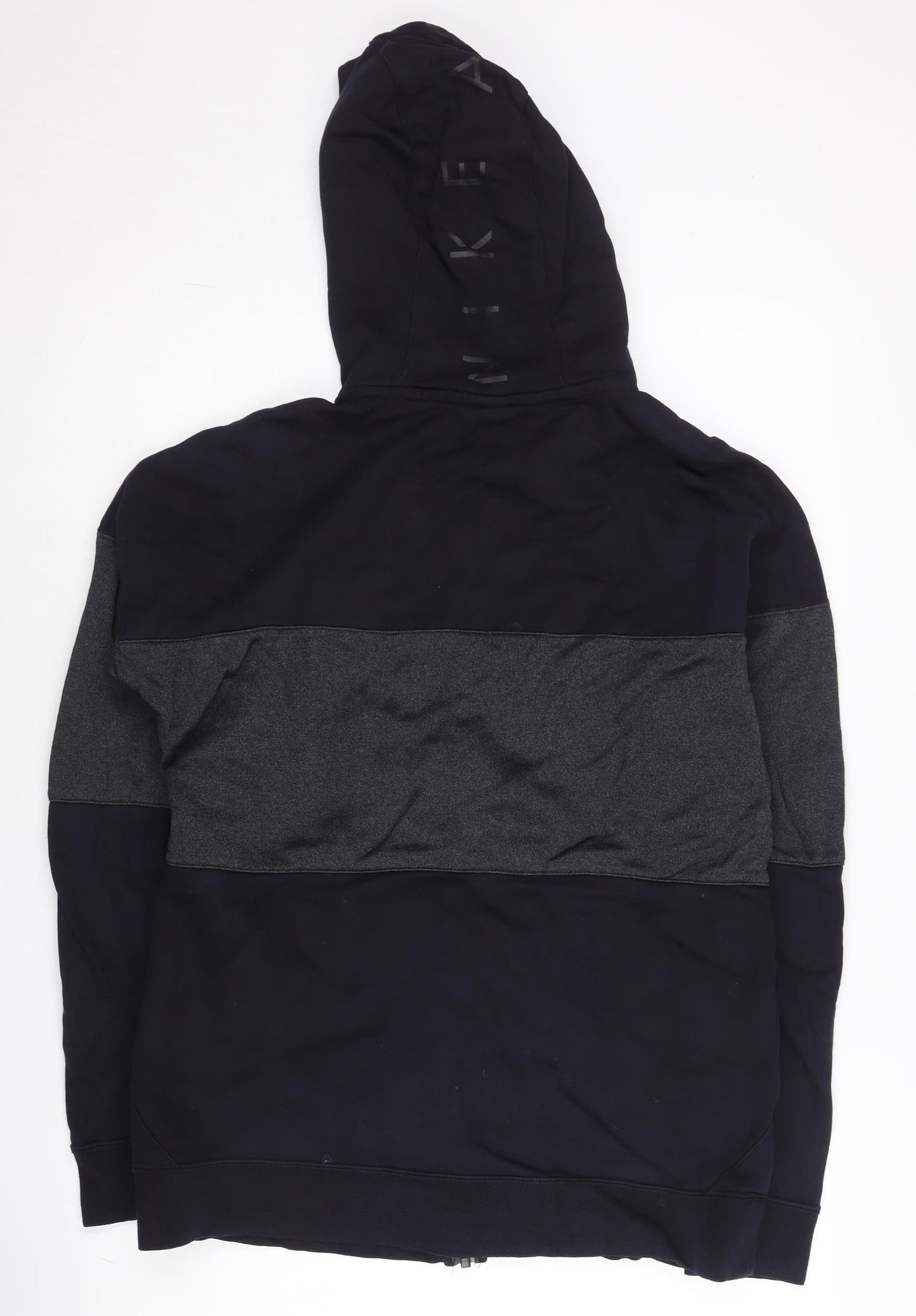 Nike Men’s Black Full Zip Hoodie Size M Cotton Blend Sportswear