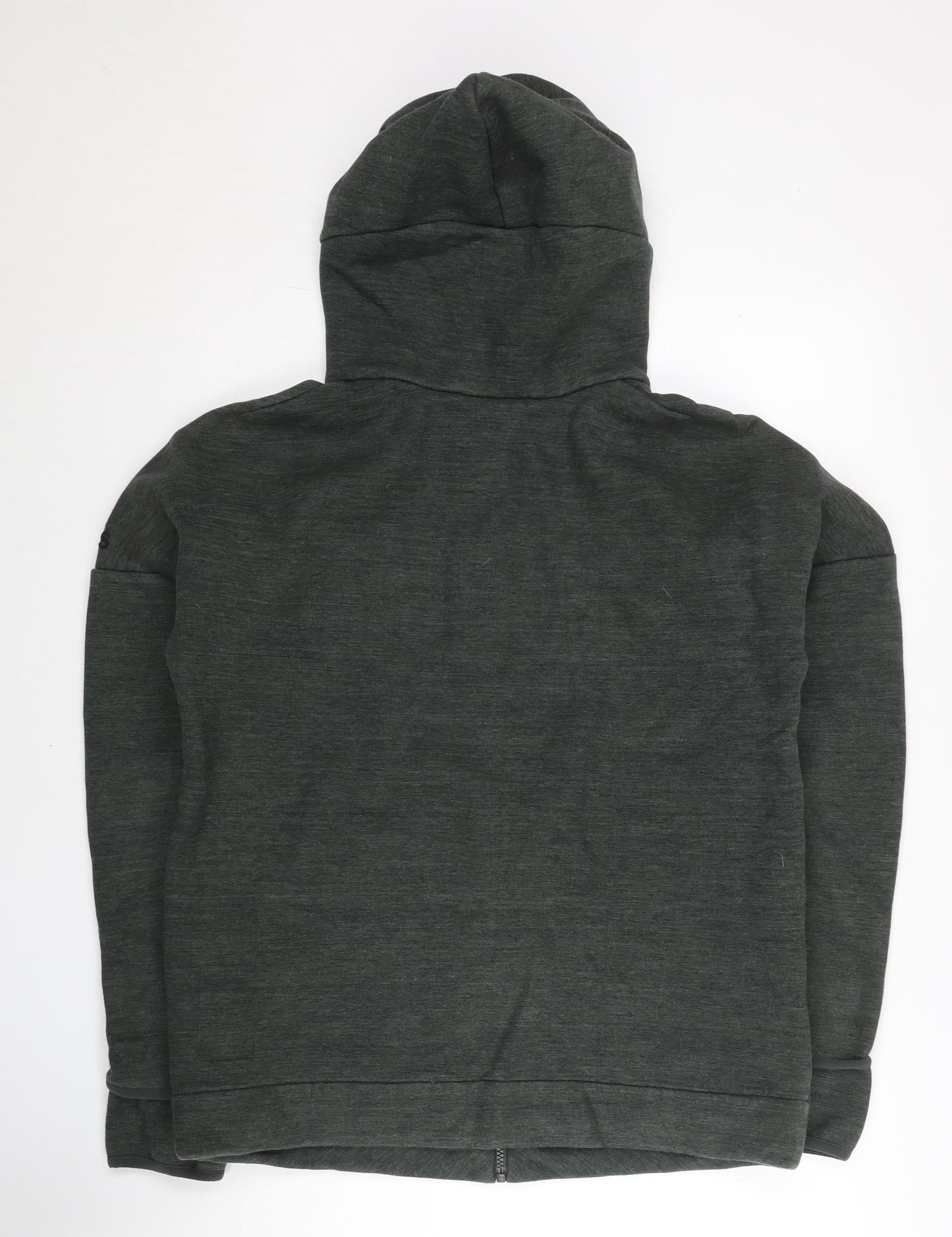 Adidas Mens Green Full Zip Hoodie Jacket Size L Regular Fit