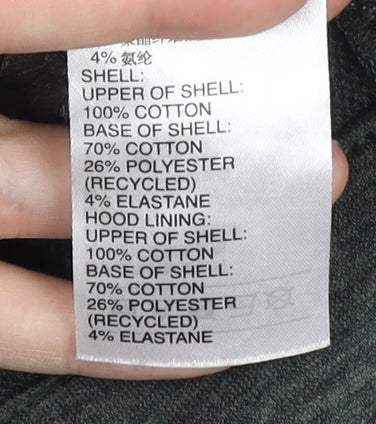 Adidas Mens Green Full Zip Hoodie Jacket Size L Regular Fit