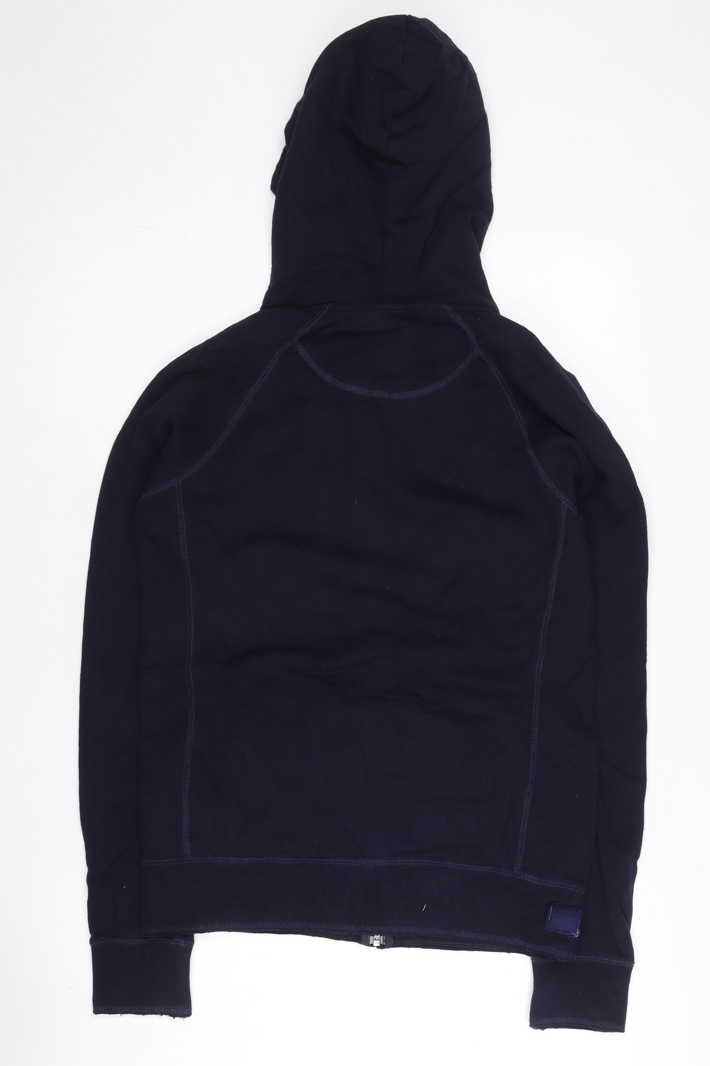 Nike Women's Navy Full Zip Hoodie Size M Cotton Logo Sportswear