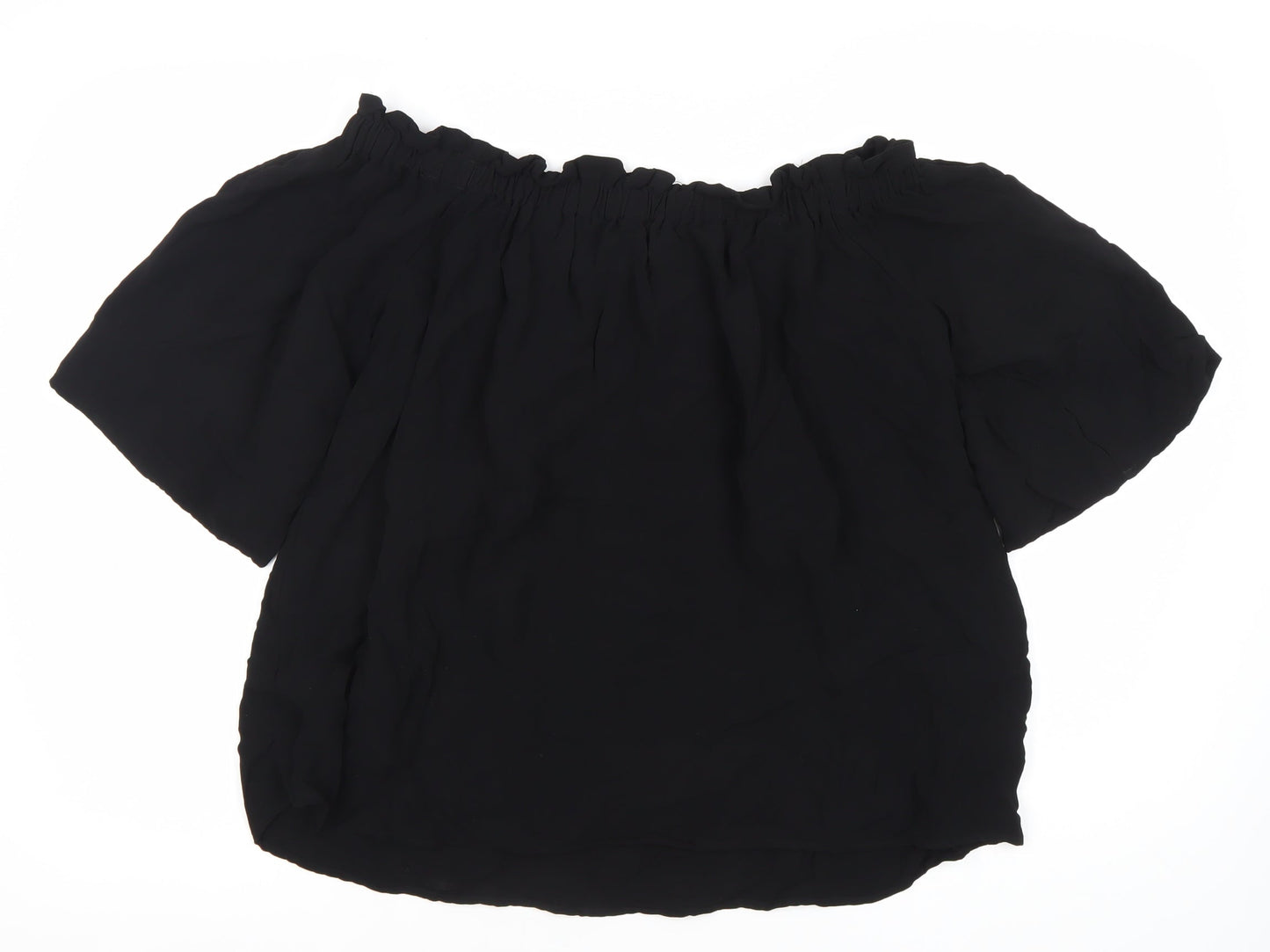 French Connection Women’s Black Off Shoulder Blouse Size 14