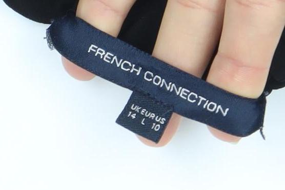 French Connection Women’s Black Off Shoulder Blouse Size 14