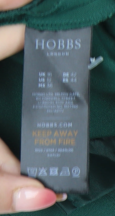 Hobbs Women’s Green Slim Fit Work Trousers Size 16