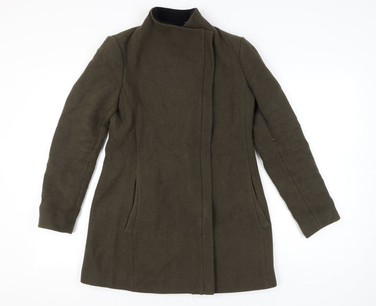 Calvin Klein Women’s Green Wool Cashmere Coat Size 12