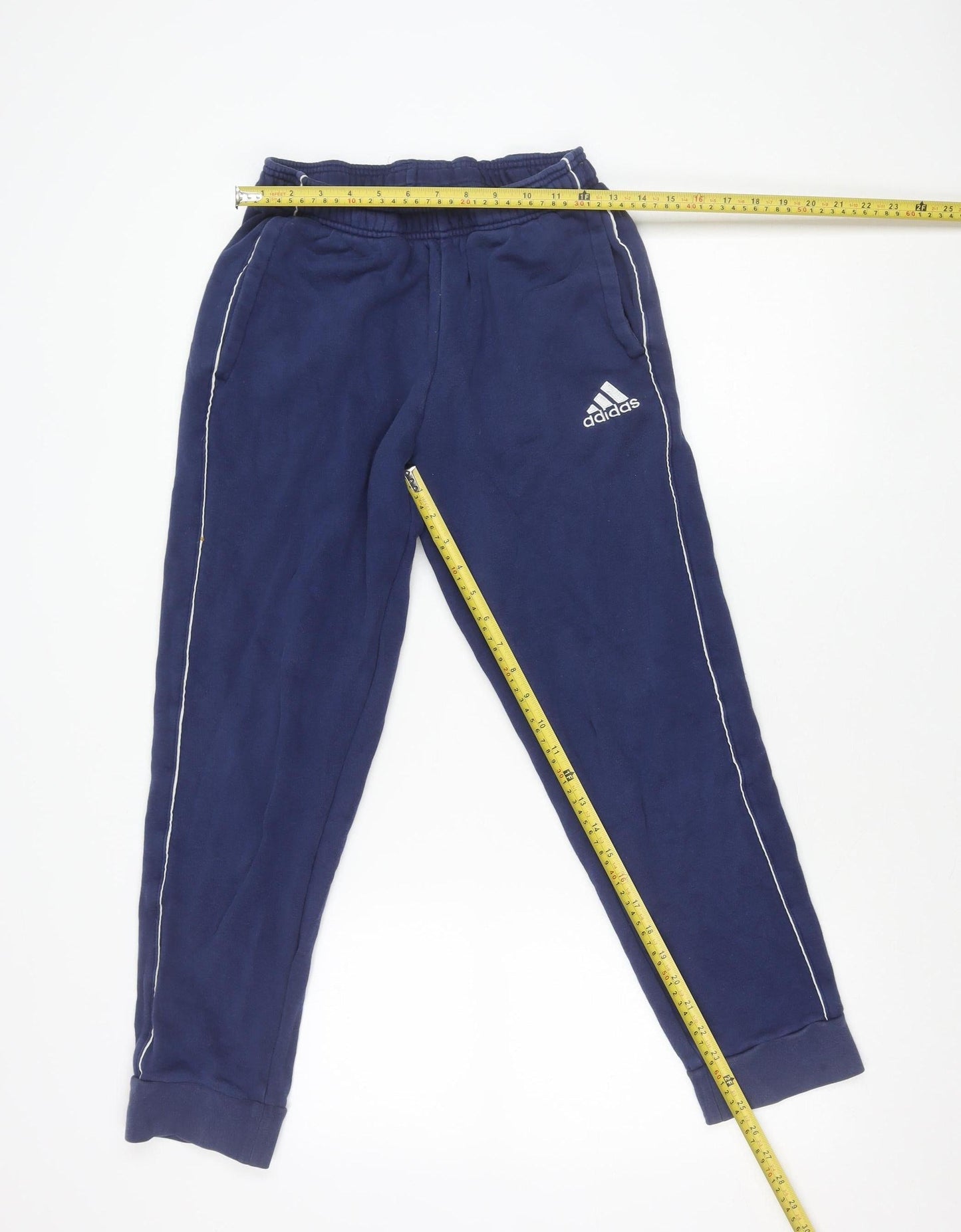 Adidas Men’s Blue Jogger Sweatpants S Regular Fit Fleece