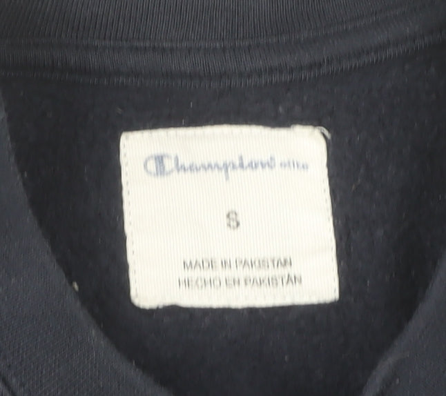 Champion Men’s Blue Small Pullover Sweatshirt Crew Neck Logo