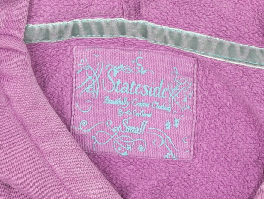 Le Coq Sportif Stateside Women’s Pink Hoodie Small Cotton Pullover