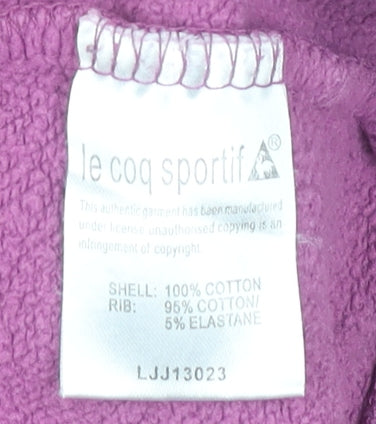 Le Coq Sportif Stateside Women’s Pink Hoodie Small Cotton Pullover