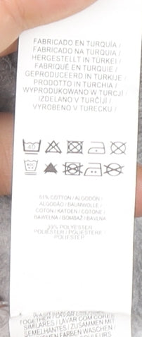 Disney Womens Grey Mickey Mouse Pullover Sweatshirt L 14/16