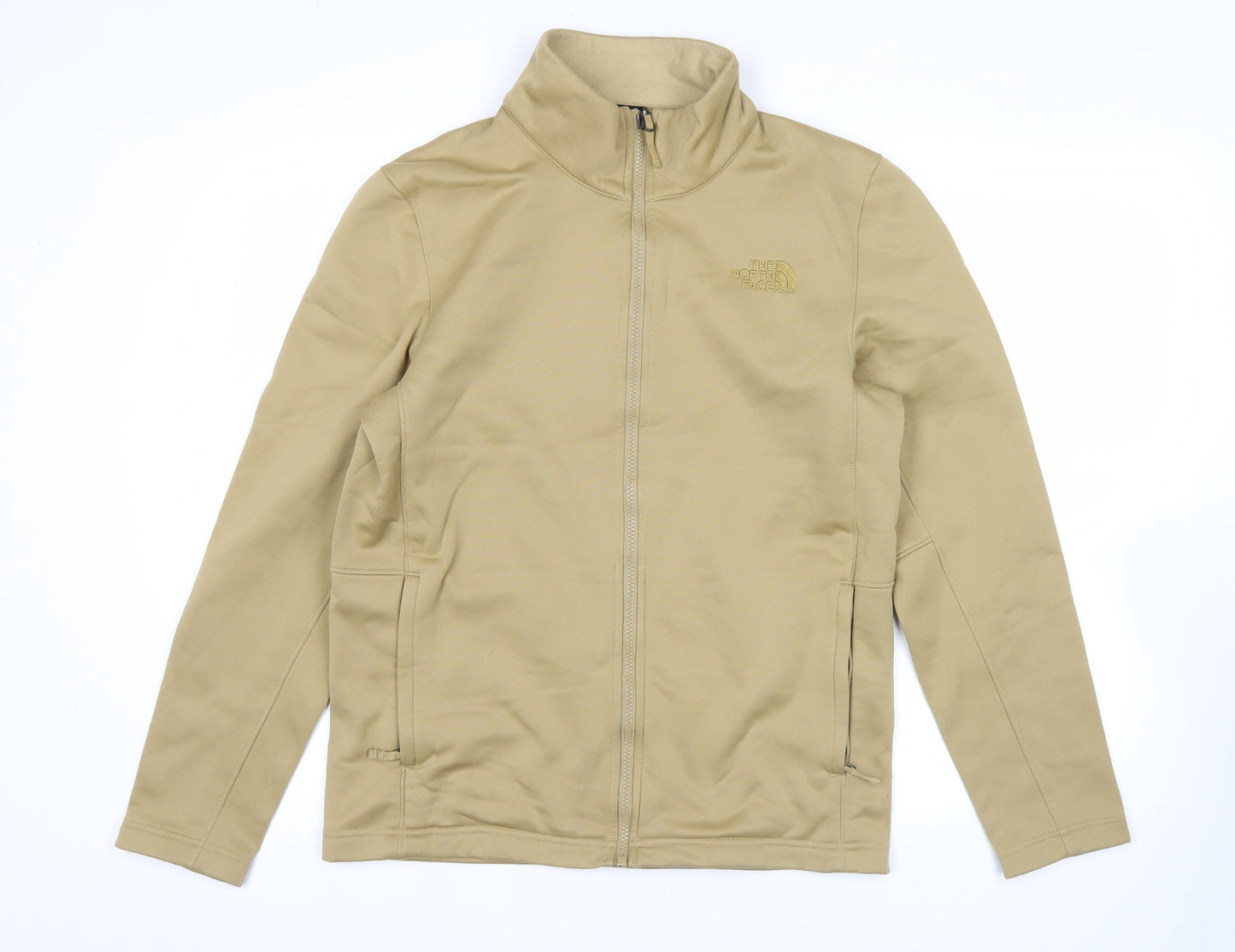 The North Face Mens Beige S Softshell Full Zip Jacket Outdoor