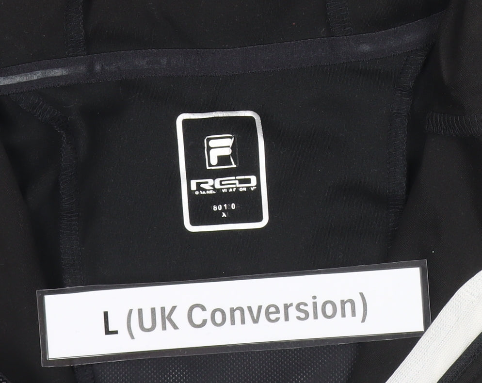 Fila Men's Black L Track Jacket Hooded Lightweight Softshell