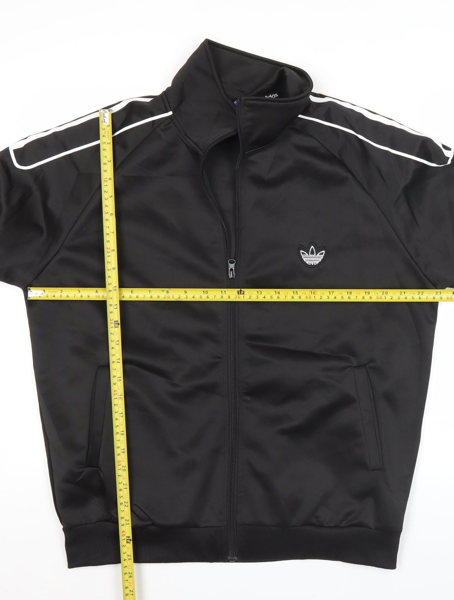 Adidas Mens Black XL Track Jacket Sports Full Zip Activewear