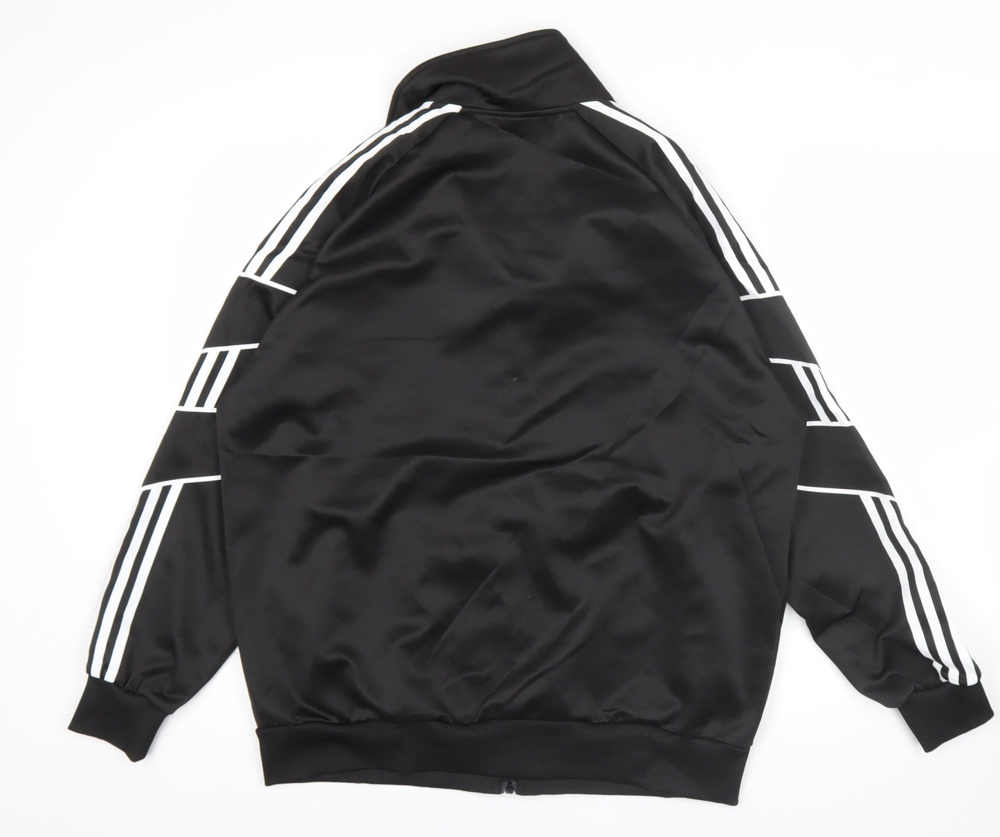 Adidas Mens Black XL Track Jacket Sports Full Zip Activewear