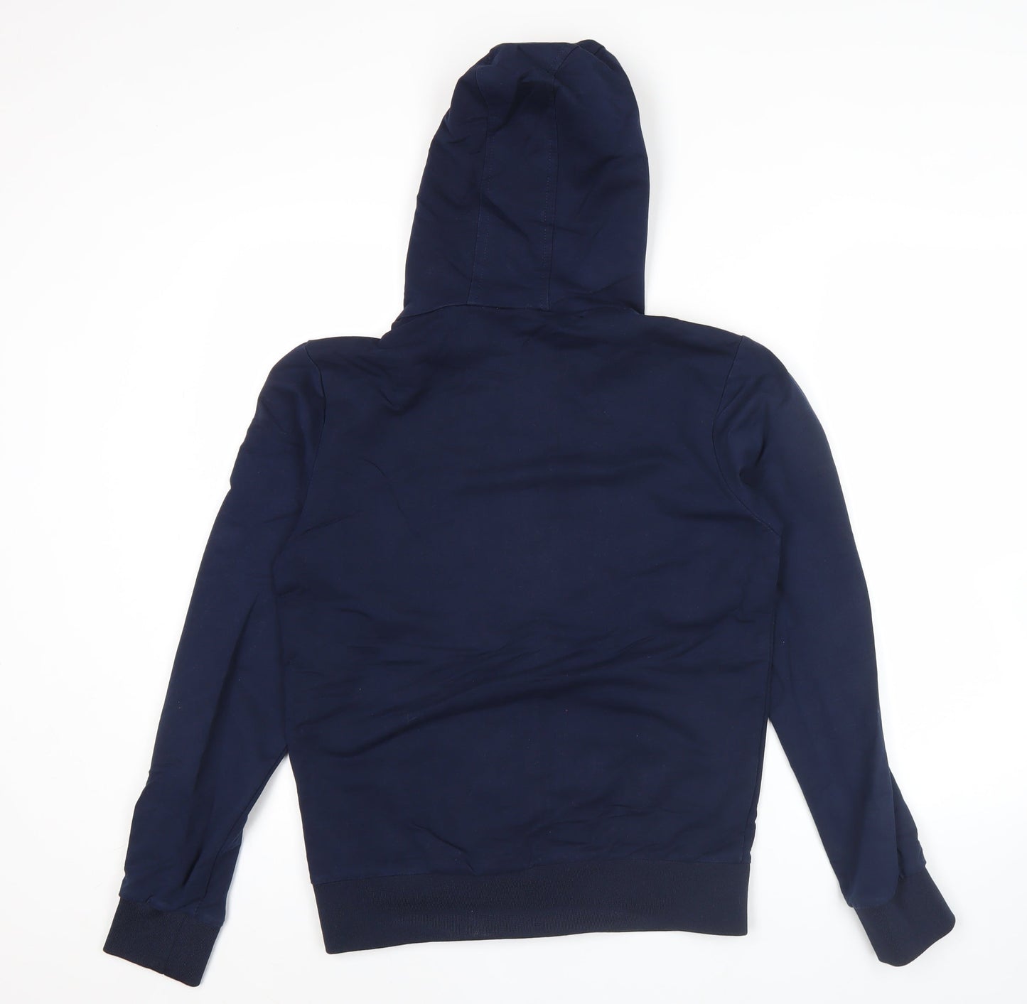 FILA Men’s Blue Full Zip Hoodie L Logo Sports Casual Sweatshirt