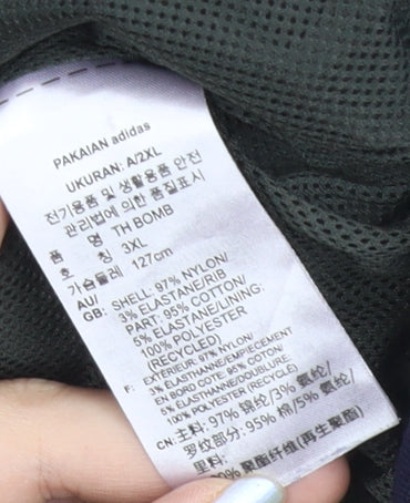 Adidas Men's Black L Basic Training Jacket Lightweight Nylon