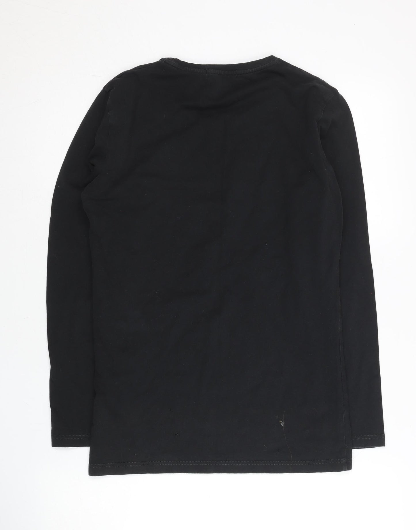Calvin Klein Jeans Womens Black Small Long Sleeve Logo T-Shirt
