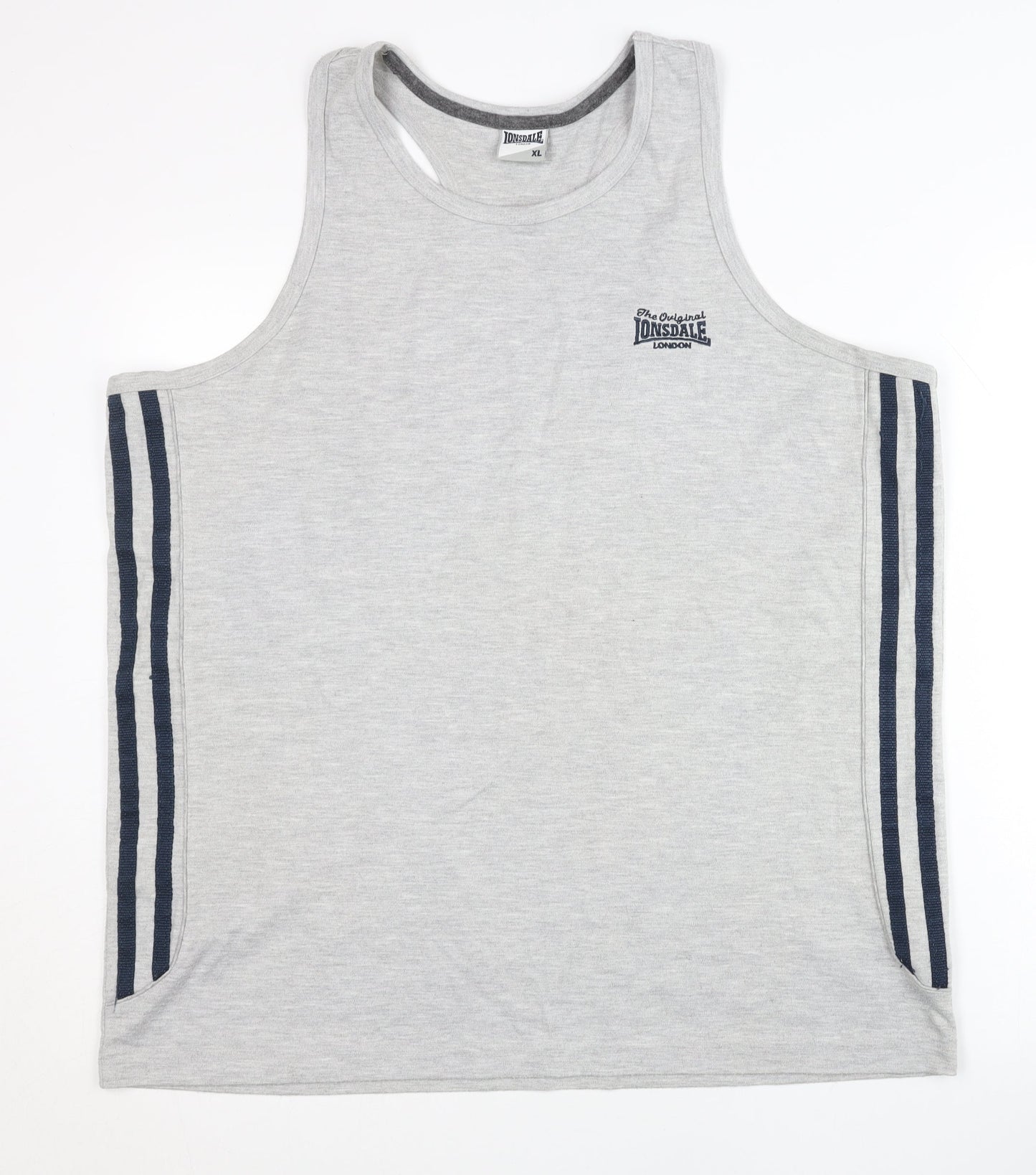 Lonsdale Men’s Grey XL Tank Top Sports Vest Gym Training