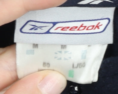 Reebok Men’s Black Fleece Full Zip Jacket M Regular Fit
