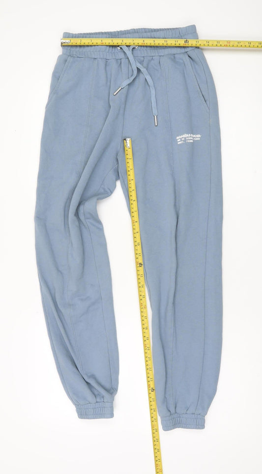 Manière De Voir Women’s Blue Joggers Size 10 Cotton Blend