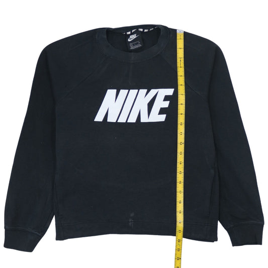 Nike Women’s Black Pullover Graphic Logo Sweatshirt Small