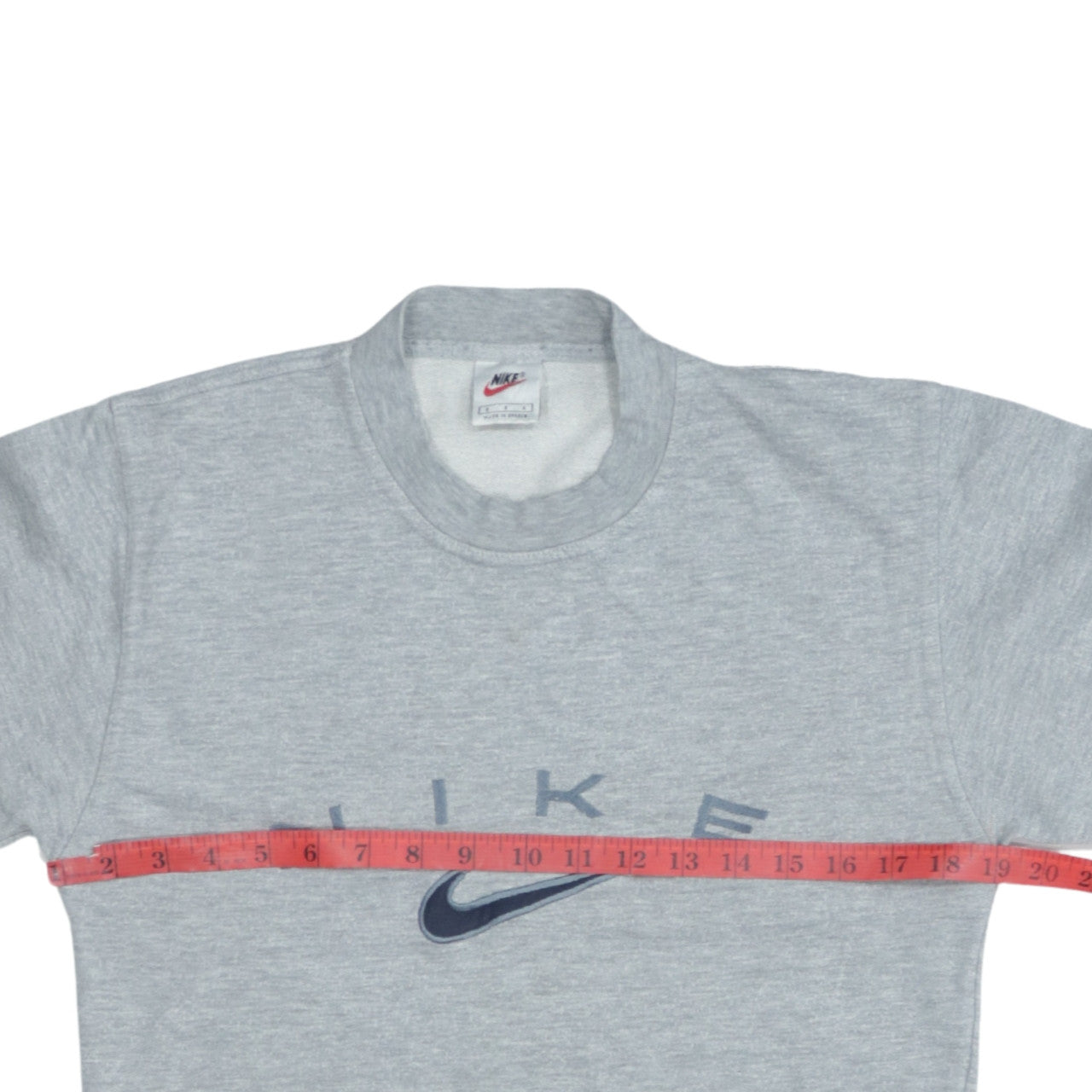 Nike Men’s Grey Pullover Sweatshirt Small Retro Logo Sportswear