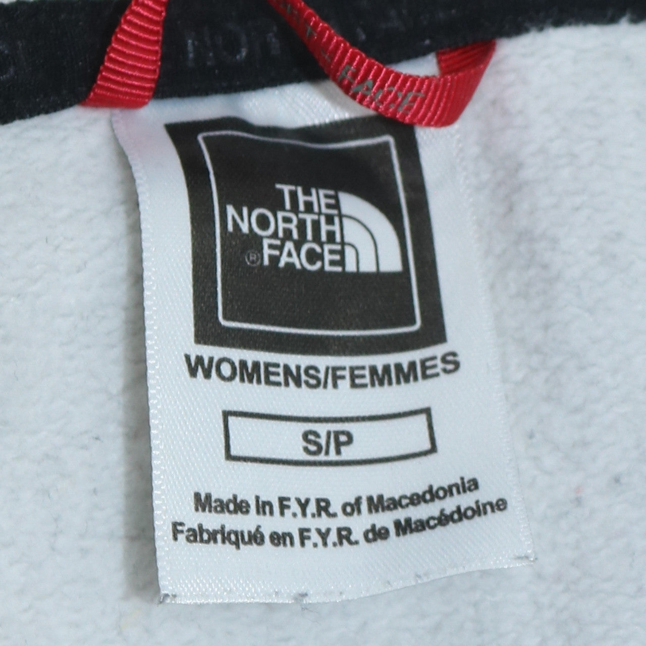 The North Face Womens Black White Small Hoodie Sweatshirt Cotton
