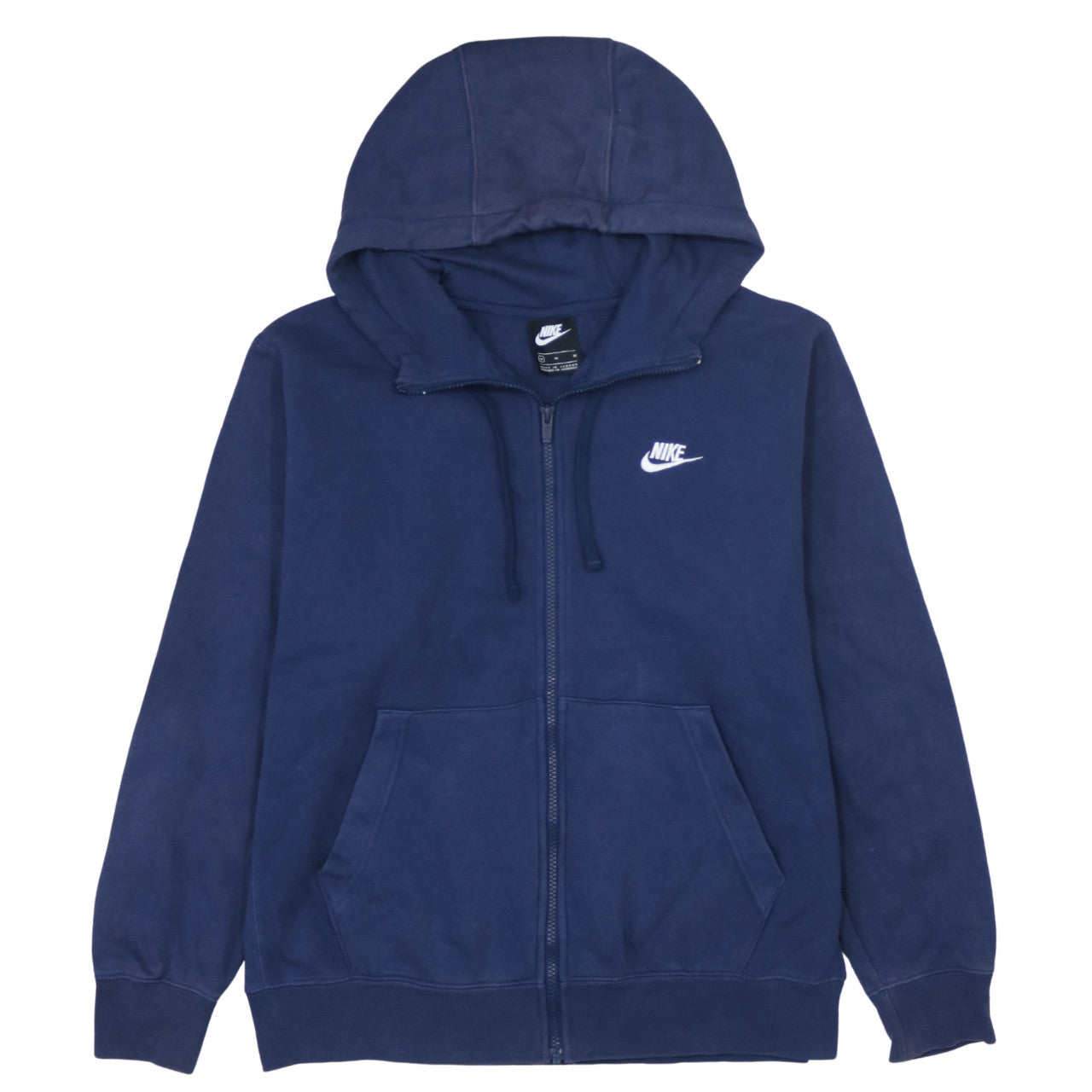Nike Men’s Blue Full Zip Hoodie Sweatshirt Size M Fleece