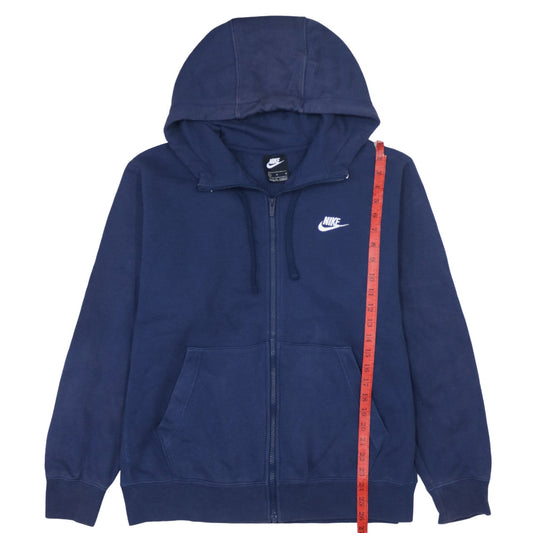 Nike Men’s Blue Full Zip Hoodie Sweatshirt Size M Fleece