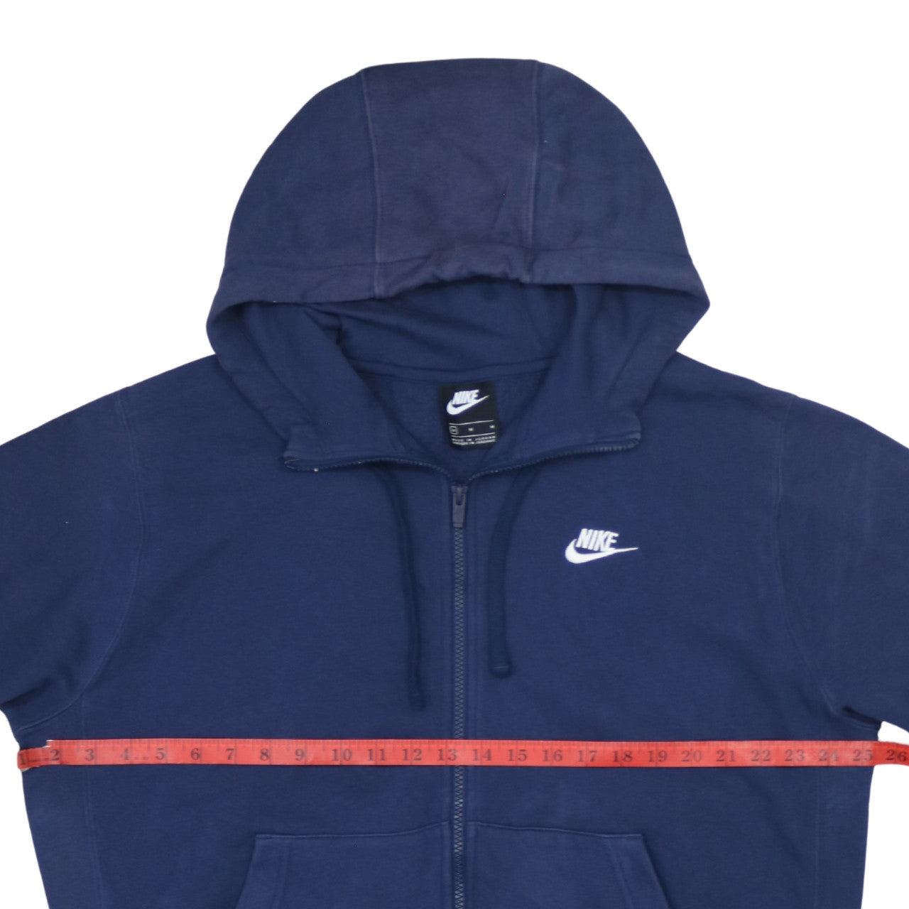 Nike Men’s Blue Full Zip Hoodie Sweatshirt Size M Fleece