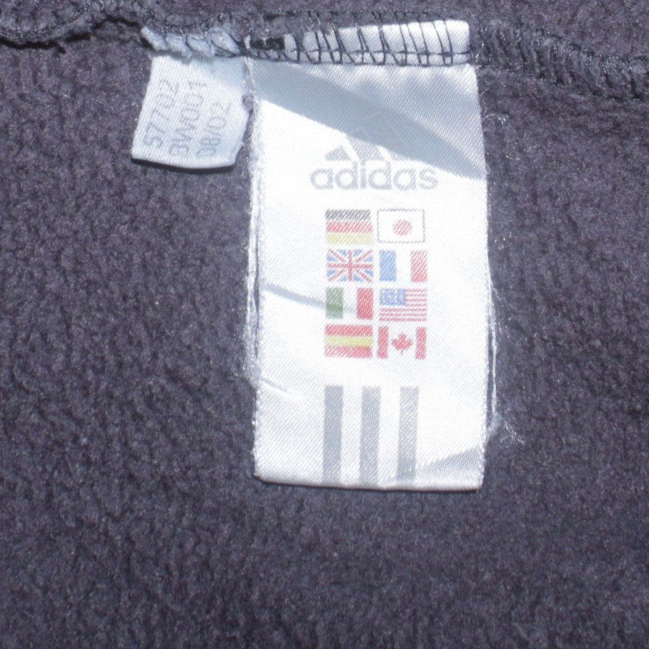 Adidas Mens Grey Sweatshirt L Crew Neck Pullover Logo Sportswear
