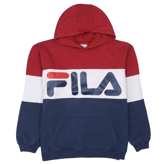 Fila Mens XL Multicoloured Pullover Hoodie Logo Sportswear