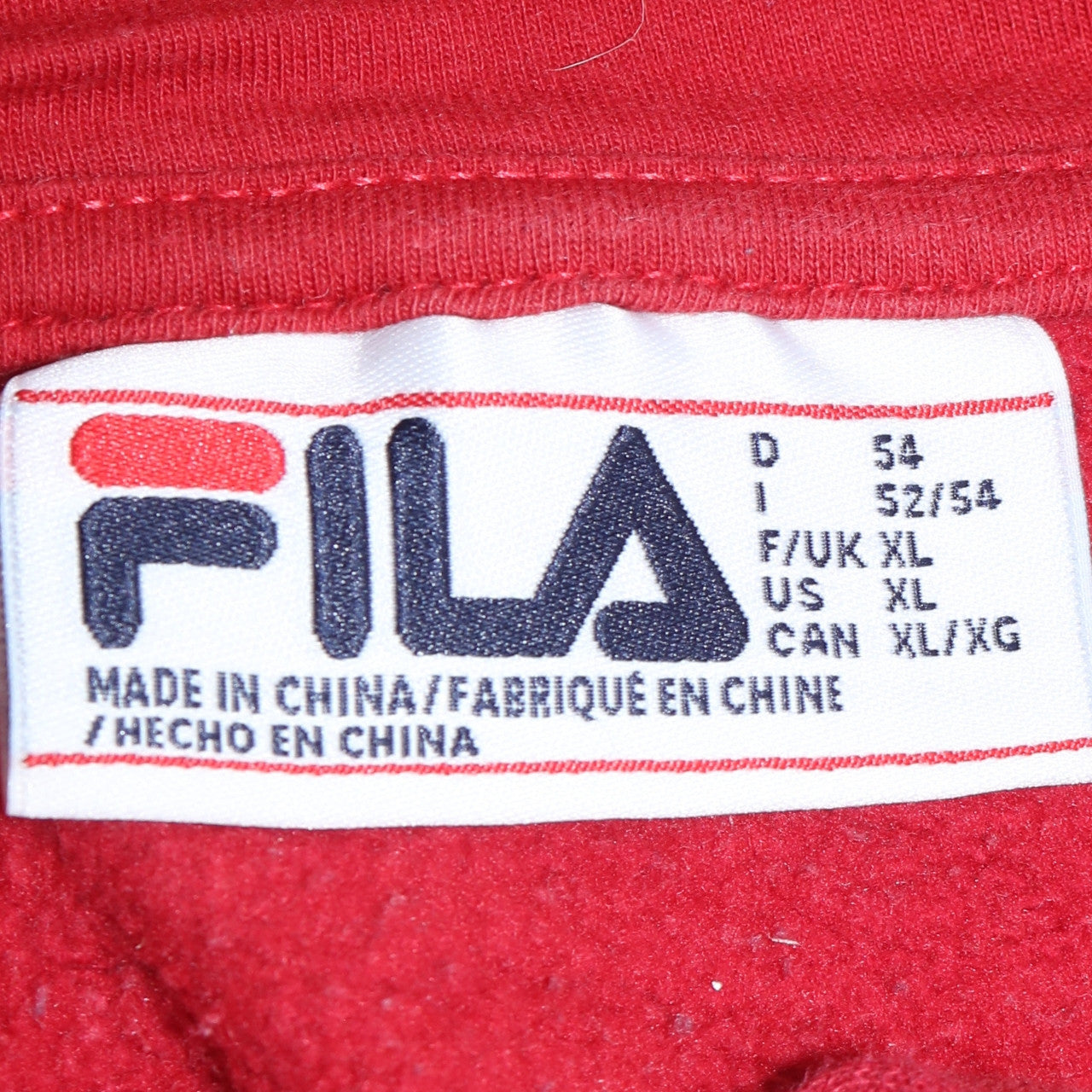 Fila Mens XL Multicoloured Pullover Hoodie Logo Sportswear