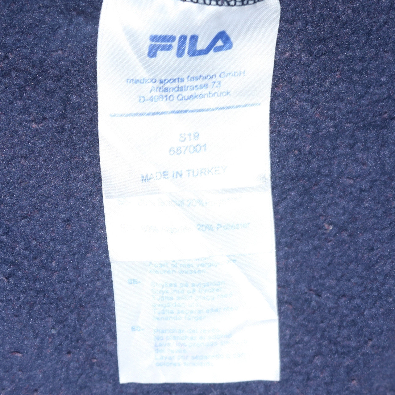 Fila Mens XL Multicoloured Pullover Hoodie Logo Sportswear