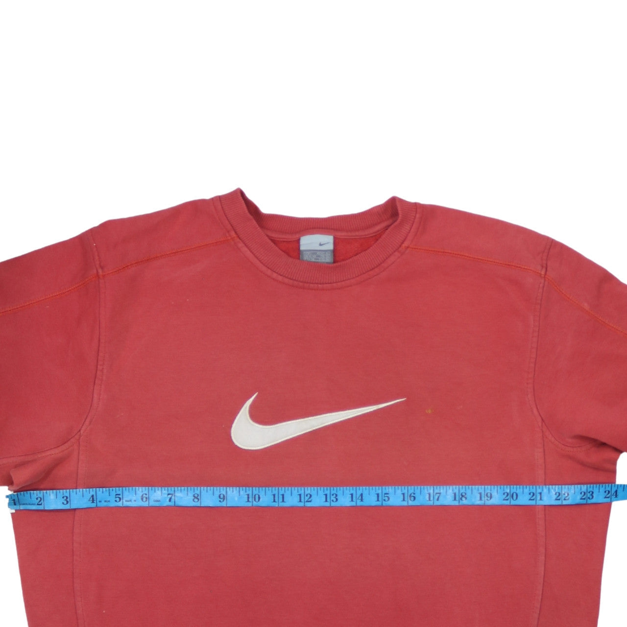 Nike Mens Red L Sweatshirt Crew Neck Pullover Logo Sportswear