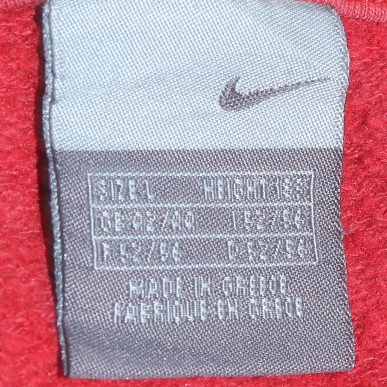 Nike Mens Red L Sweatshirt Crew Neck Pullover Logo Sportswear