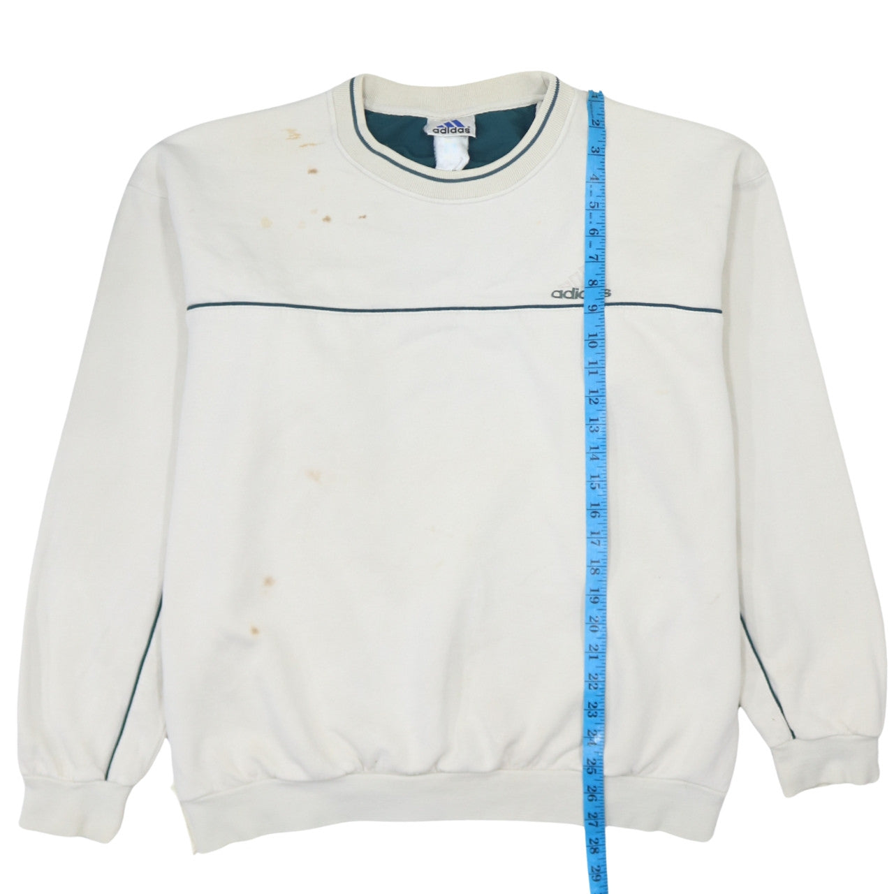 Adidas Men's White XL Pullover Sweatshirt Crew Neck Vintage