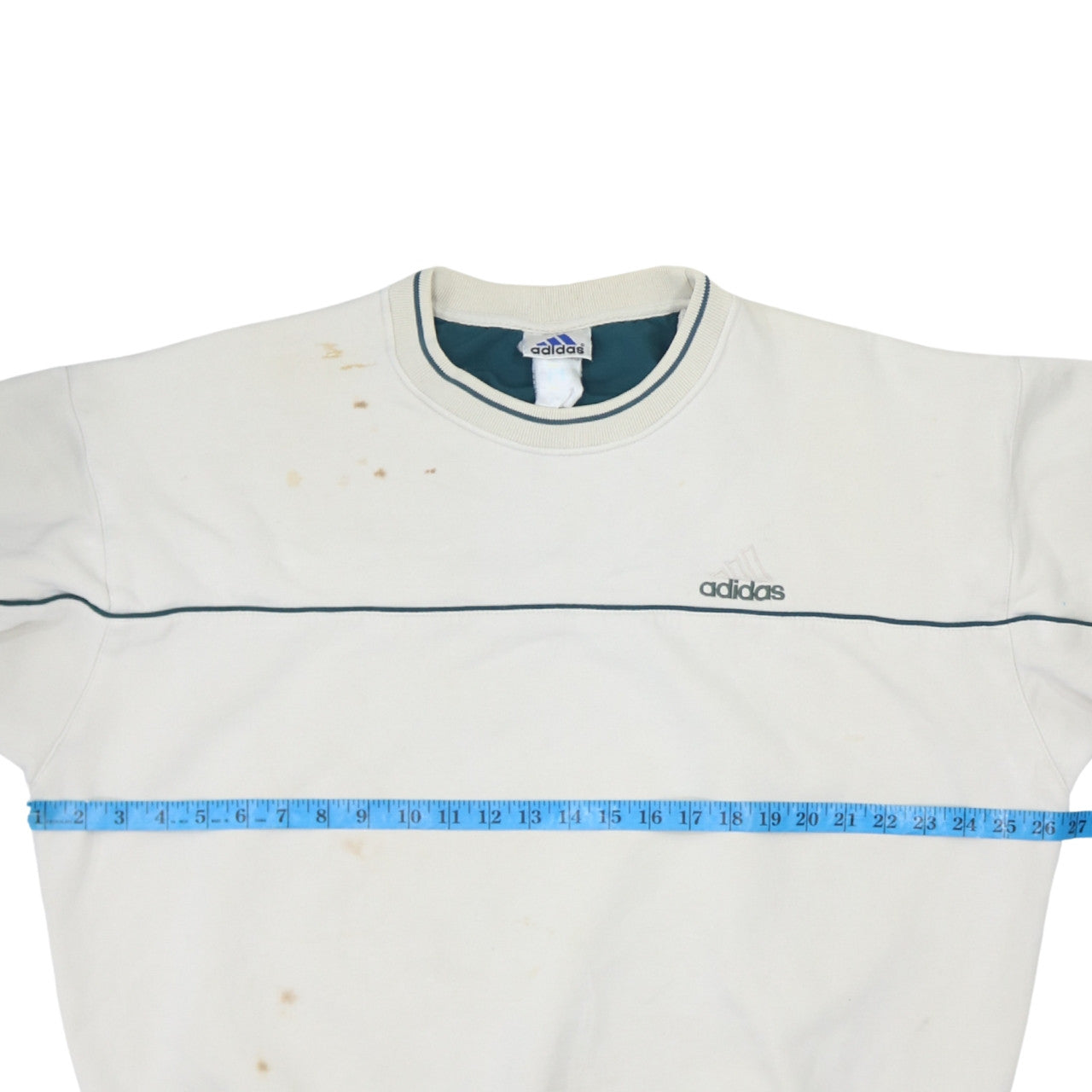 Adidas Men's White XL Pullover Sweatshirt Crew Neck Vintage