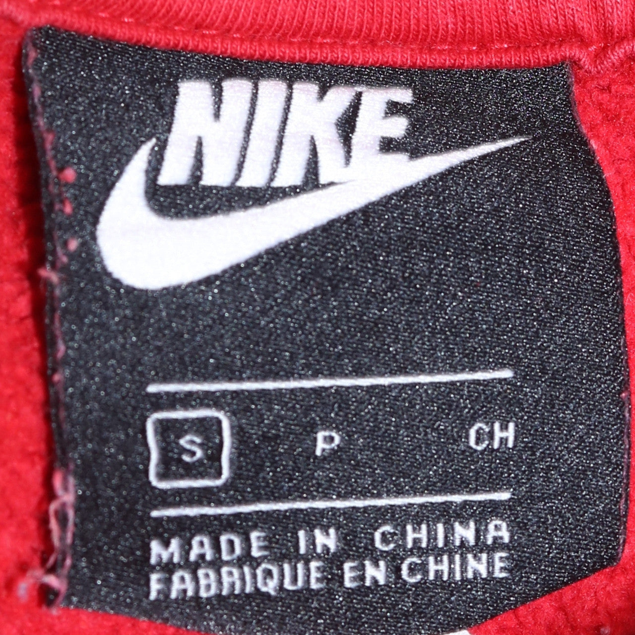 Nike Mens Red Pullover Hoodie Small Logo Hooded Sweatshirt