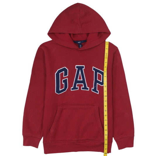 GAP Boys Red Pullover Hoodie 12 Years Logo Graphic Sweatshirt