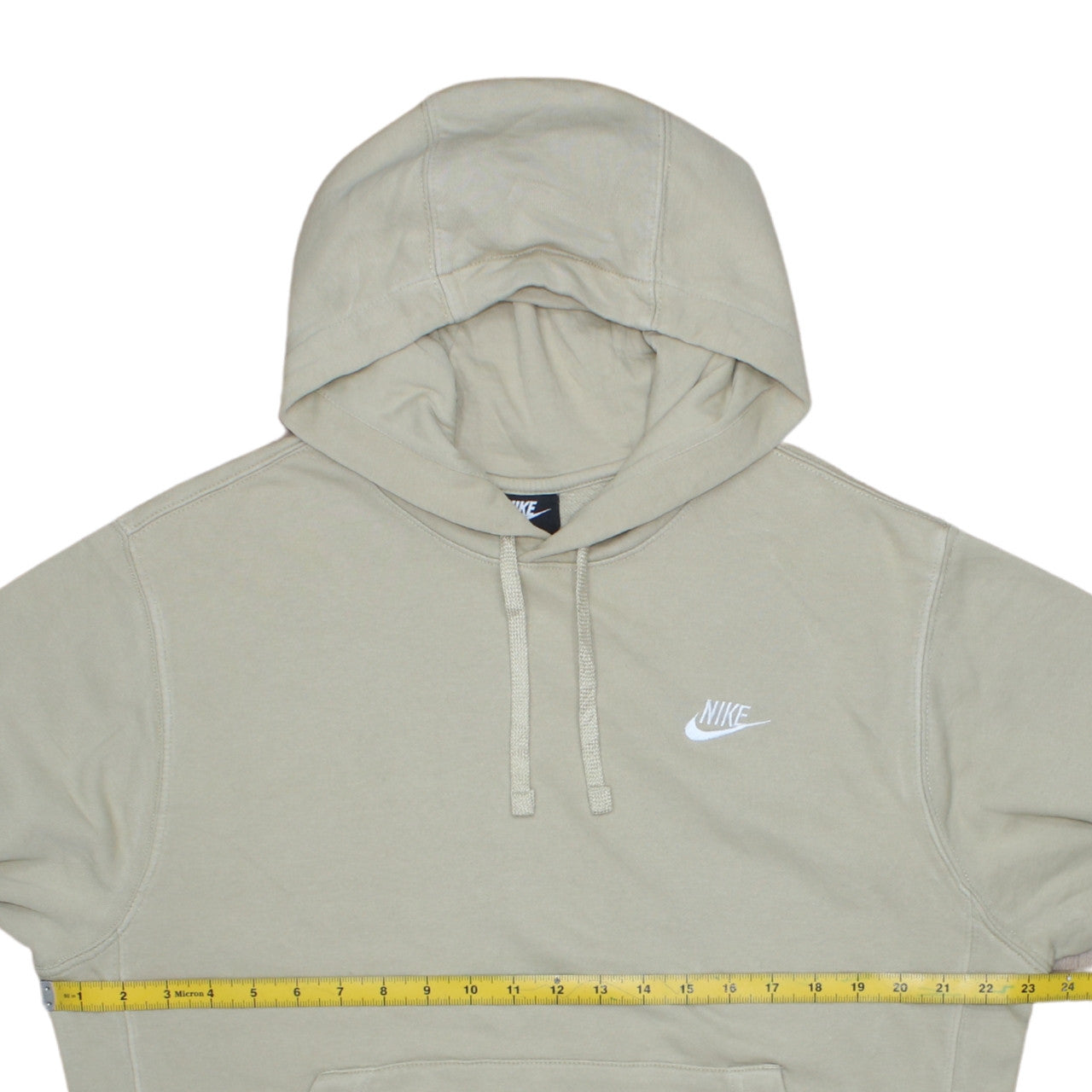 Nike Men’s Beige Pullover Hoodie Small Regular Fit Hooded Sweatshirt