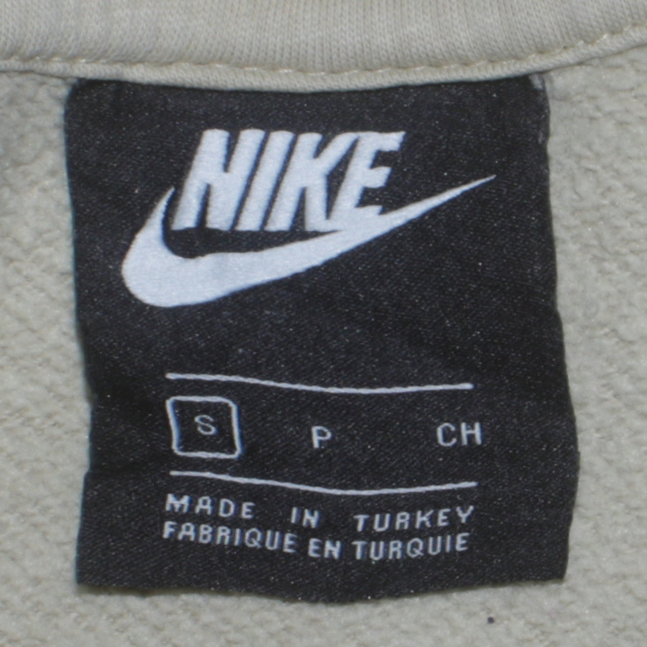 Nike Men’s Beige Pullover Hoodie Small Regular Fit Hooded Sweatshirt