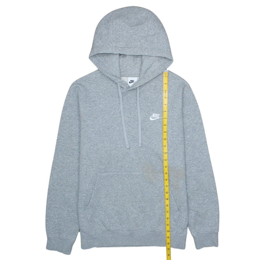 Nike Men’s Grey Pullover Hoodie Small Regular Fit Logo Fleece