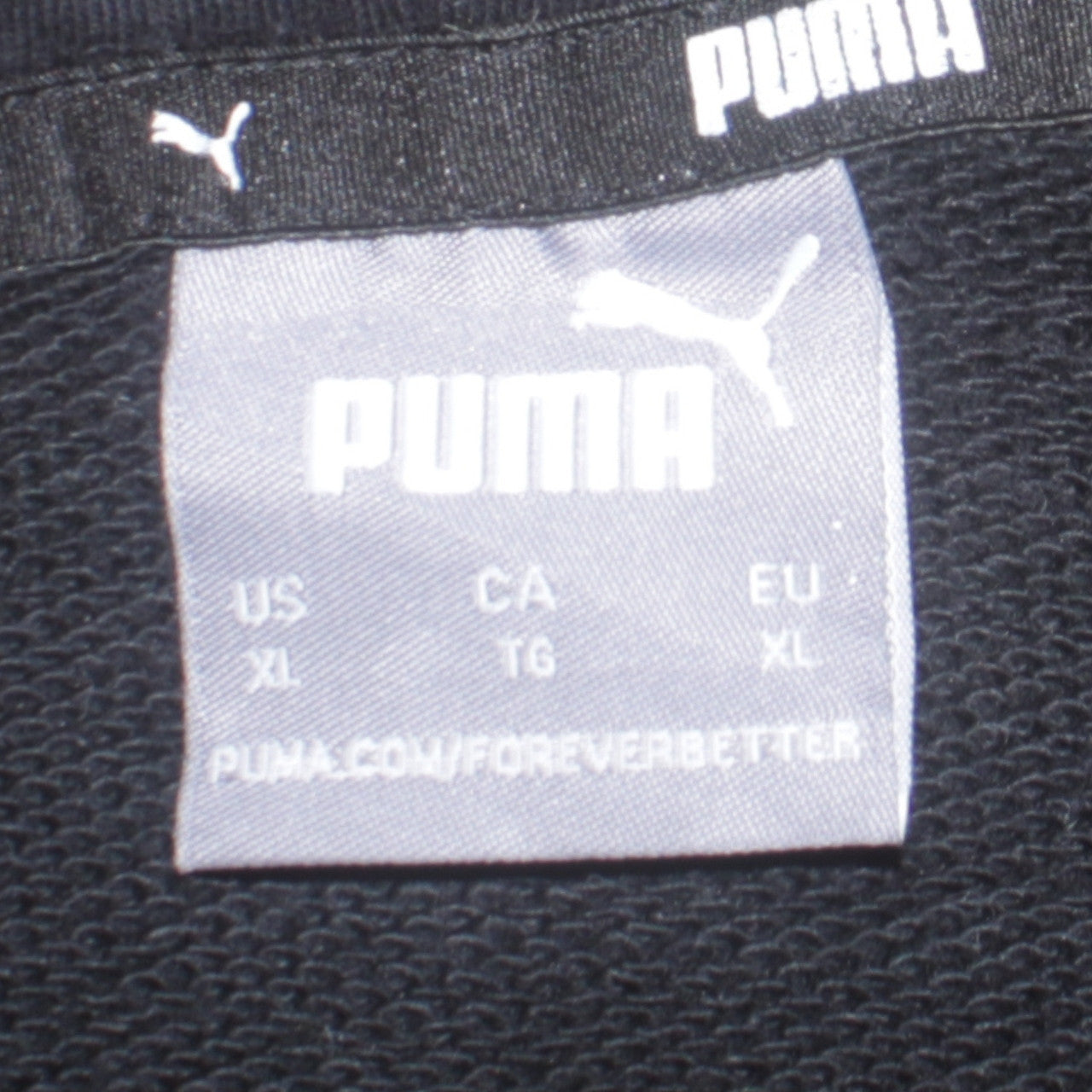 Puma Mens Black XL Pullover Hoodie Sports Logo Sweatshirt