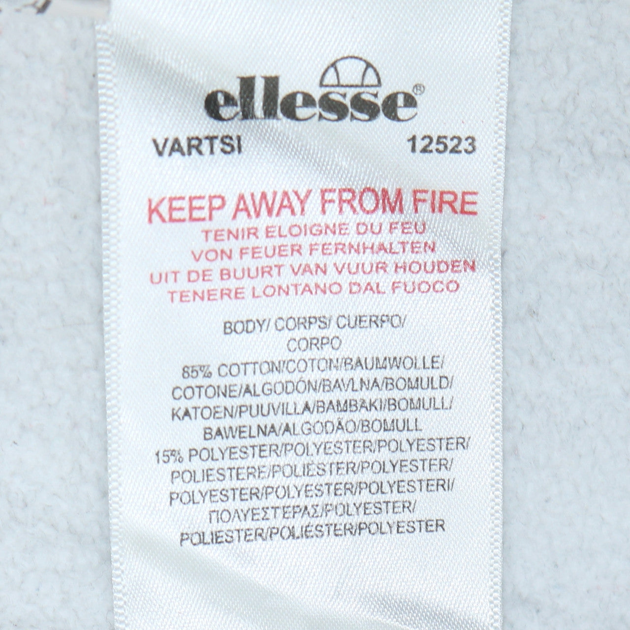 Ellesse Womens Pink White Sweatshirt UK 16 Cotton Blend Logo Pullover